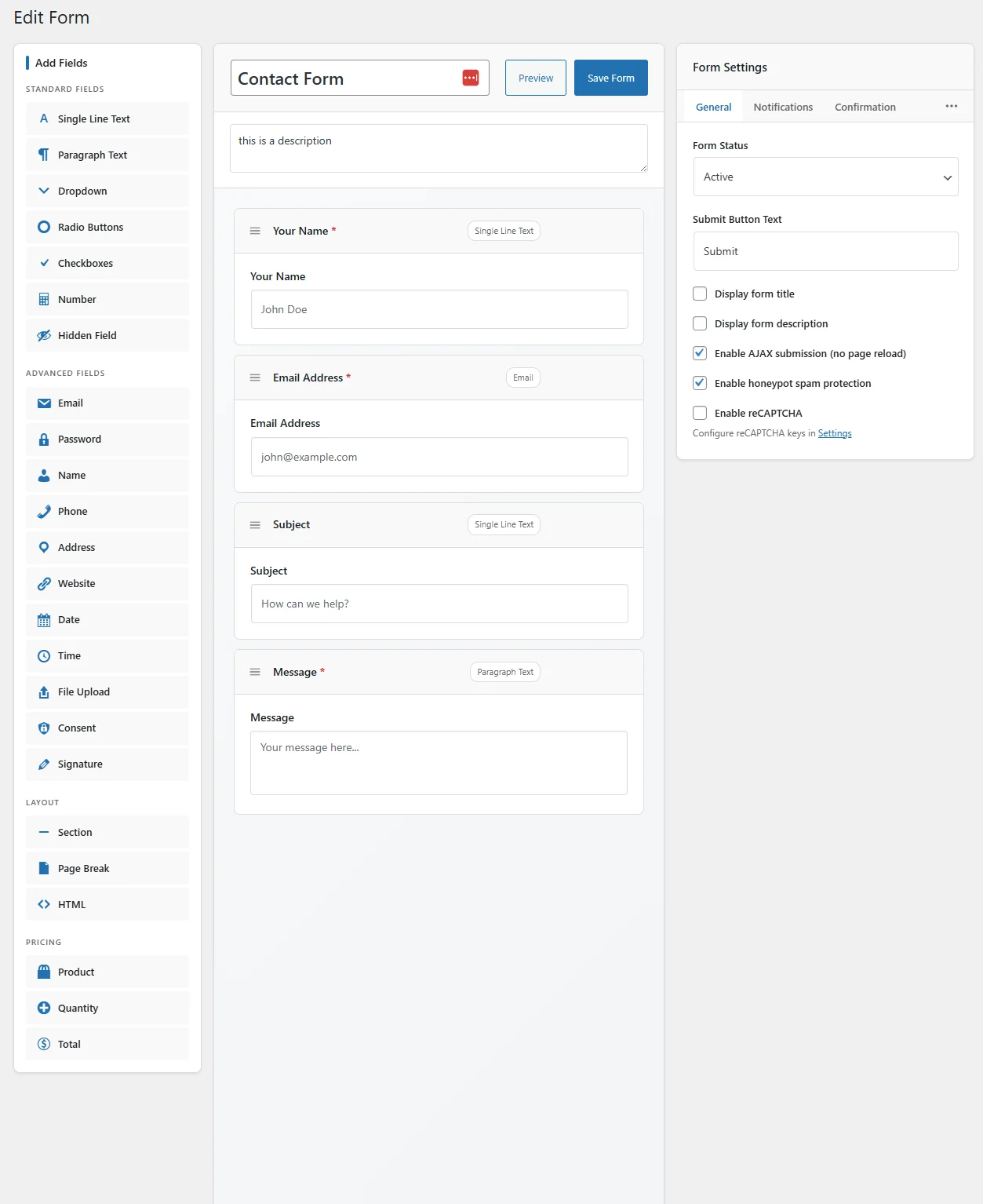 FormForge Pro Drag and Drop Form Builder