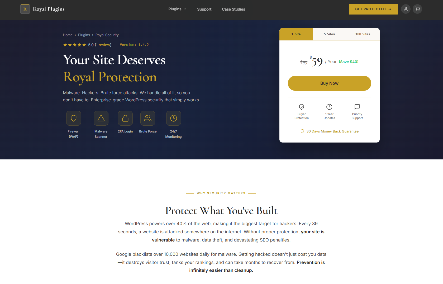 GuardPress Pro - Complete WordPress Protection | Royal Plugins