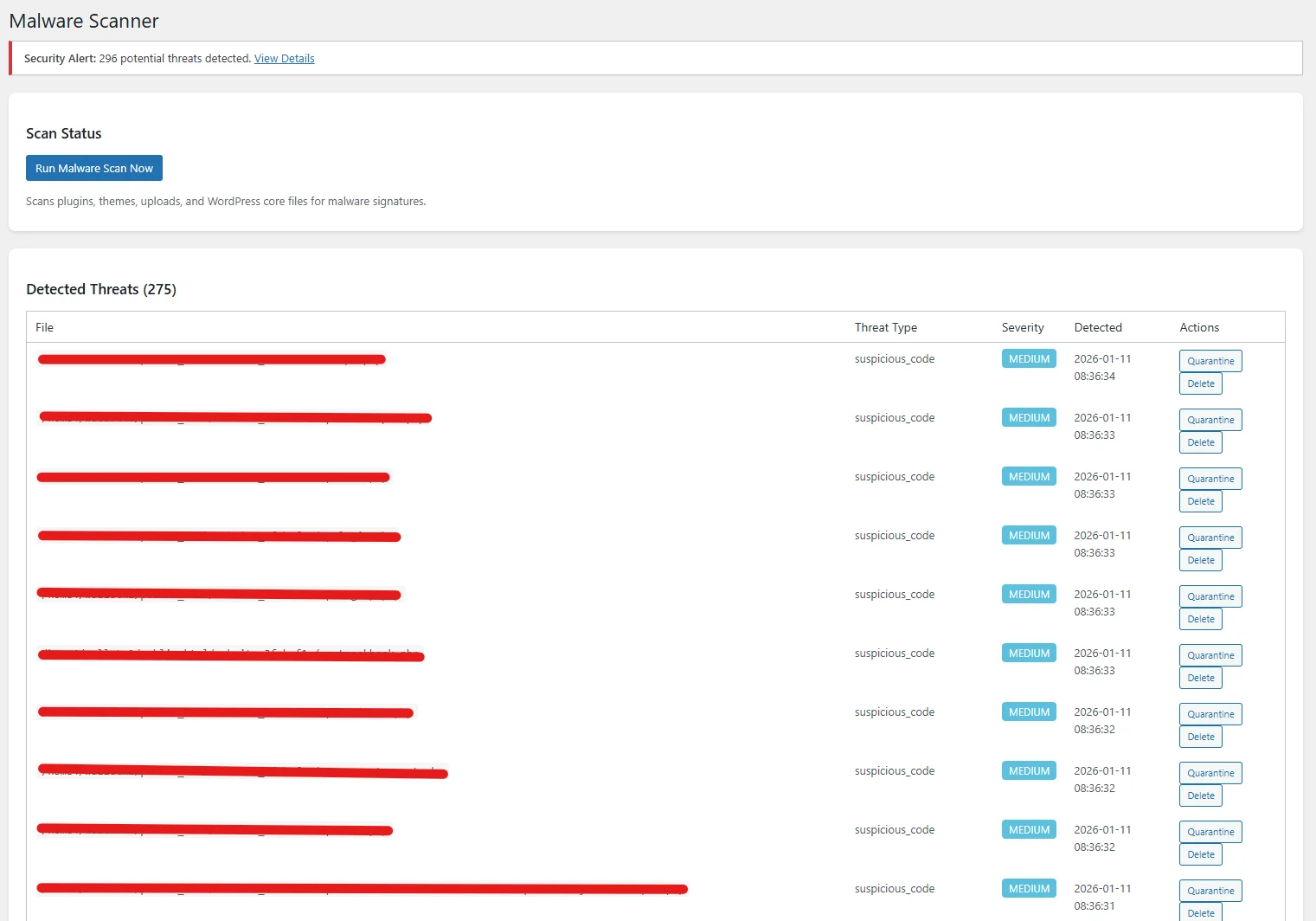 GuardPress Pro Malware Scanner