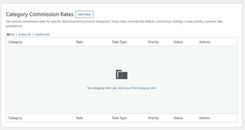 Category-Specific Commission Rates