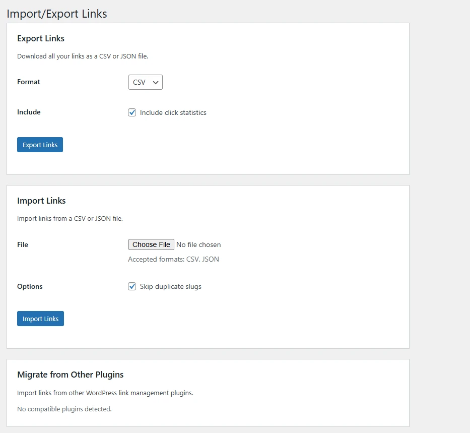 Import and Migration